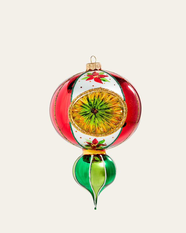 Reflector Double Ball Christmas Ornament